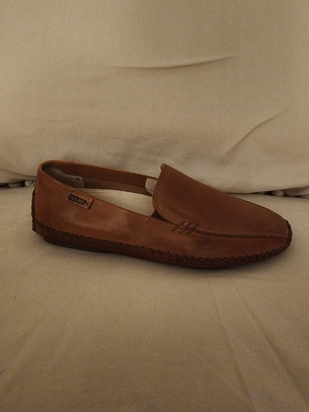 PIKOLINOS Tan Leather Slip-On Loafer